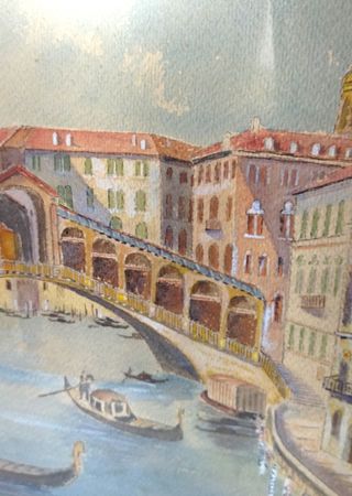 Cuadro XX Antiguo (Puente Rialto)Escuela Italiana