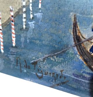 Cuadro XX Antiguo (Puente Rialto)Escuela Italiana