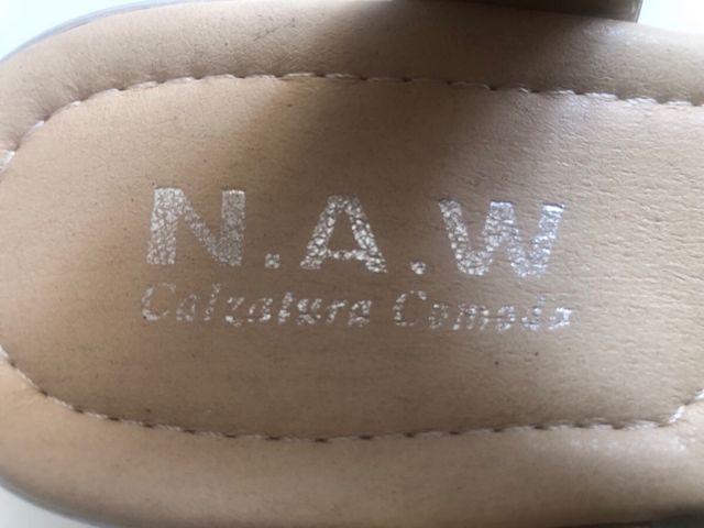 Sandalias n° 38 sin estrenar, azul marino