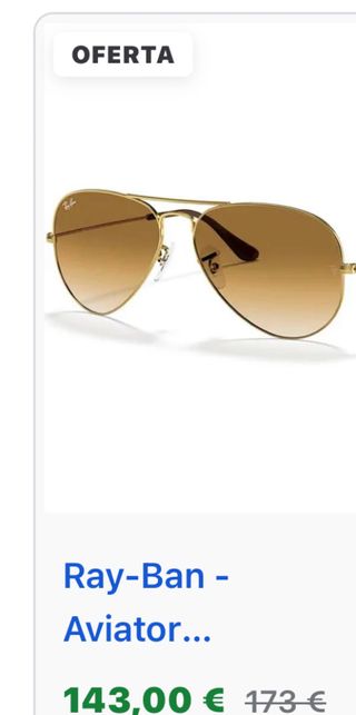 Gafa de sol original ray ban