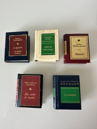 Lote 17 libros miniatura literatura clásica