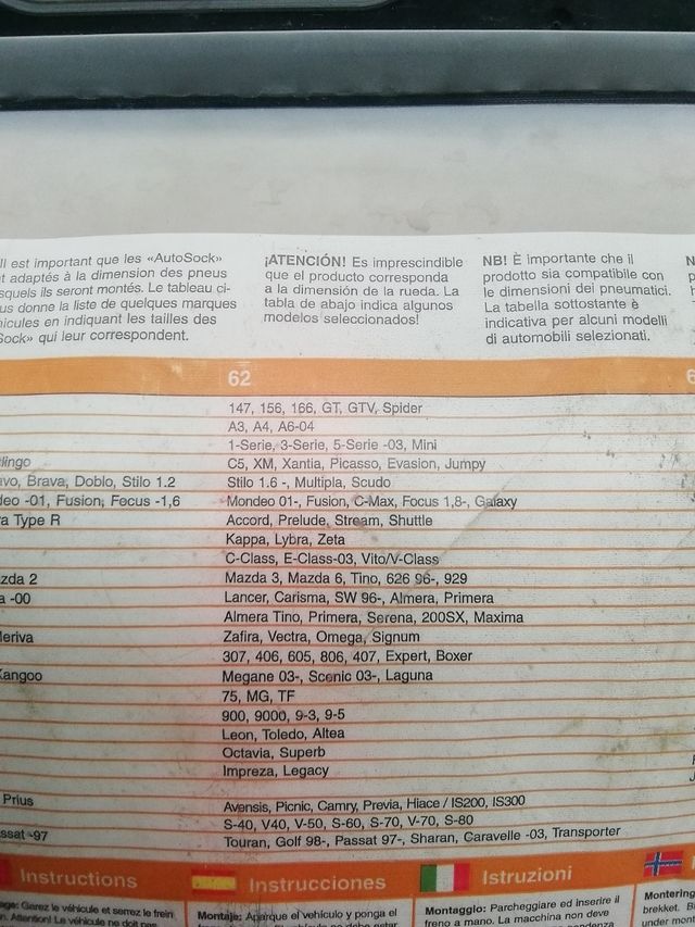 Cadenas textiles AutoSock