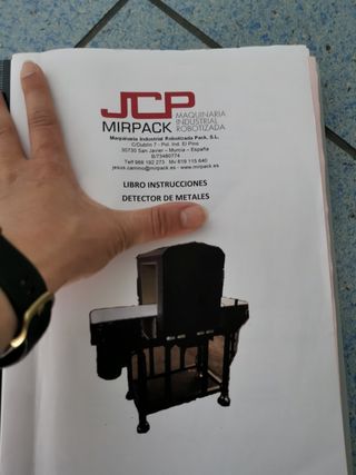 Detector metales industria alimentaria