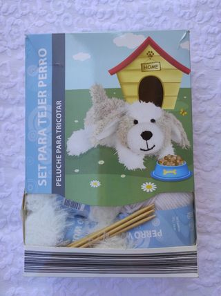 Peluche de perro para tricotar