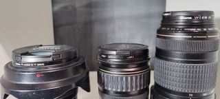 Canon EOS 5D MIII + 7D + Objetivos rango completo.