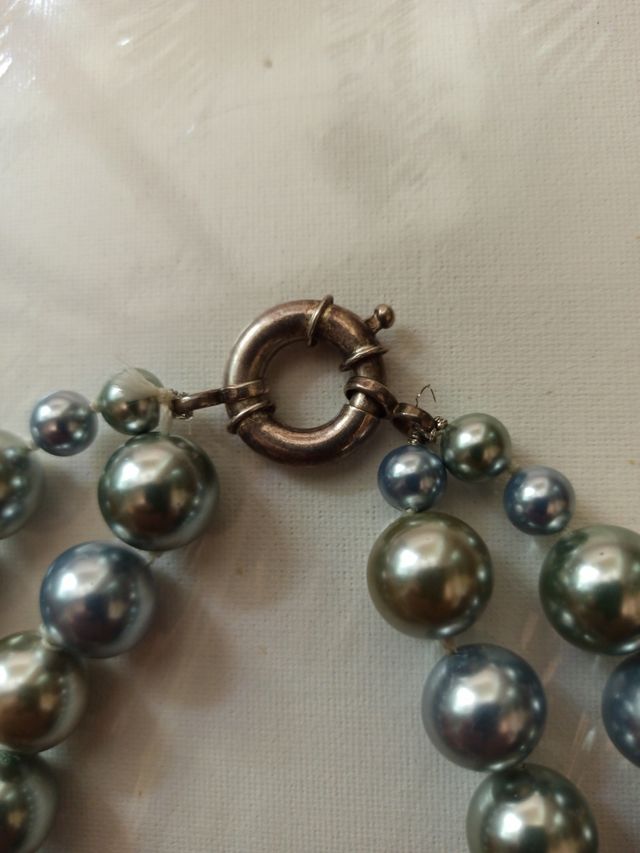 Collar de cristal y plata