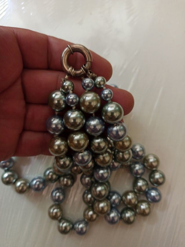 Collar de cristal y plata