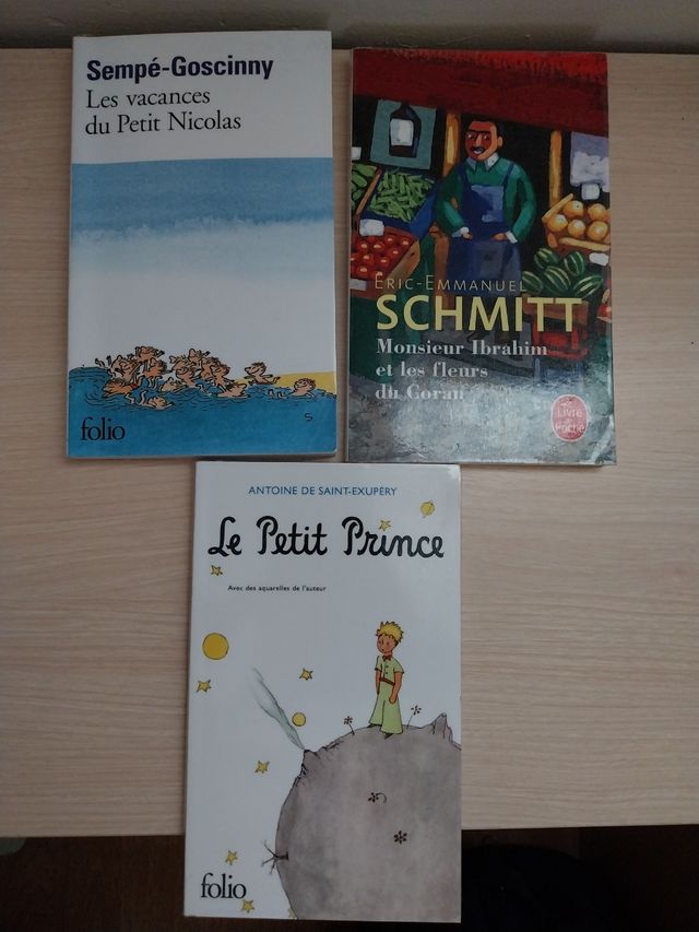 Libros en francés nivel A2.