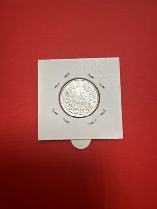 Moneda Plata Suiza 1 Franco 1963