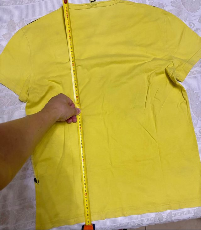 T-shirt gialla Bikkembergs