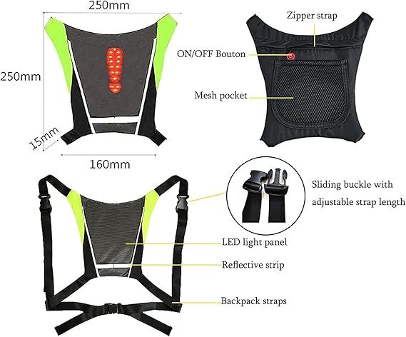 CHALECO REFLECTANTE CON INDICADOR DIRECCION