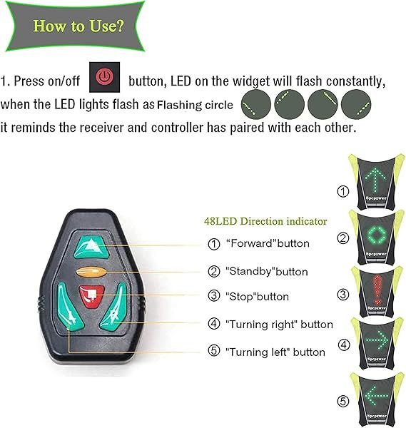 CHALECO REFLECTANTE CON INDICADOR DIRECCION
