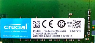 Crucial Ram 2x4Gb Ddr4 2400 CL17