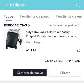 2 sacos universales vichy negro