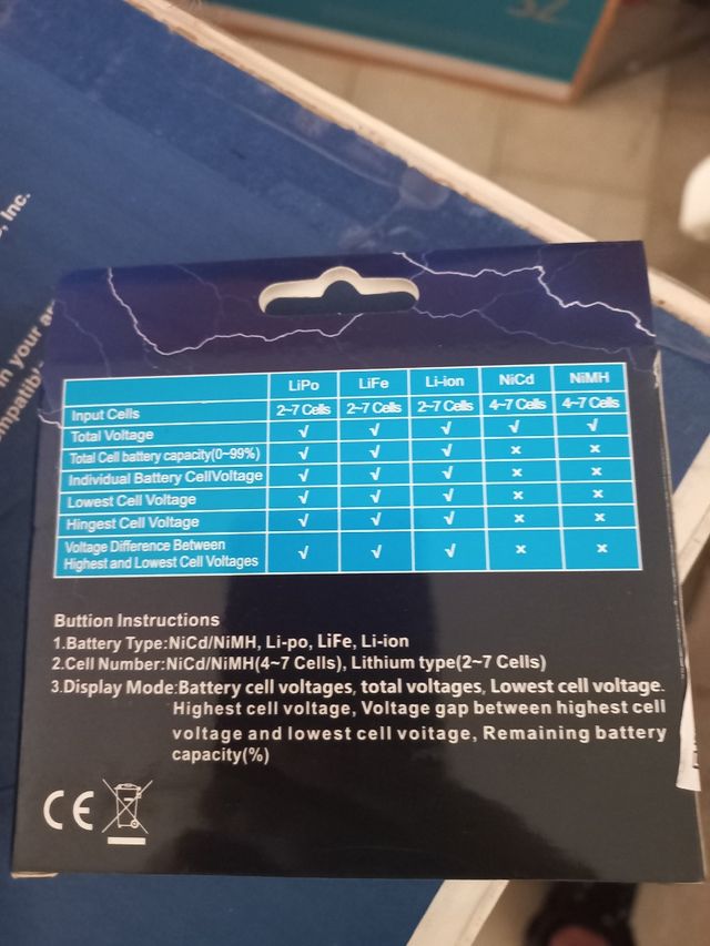 Controllo, tester celle batteria li on