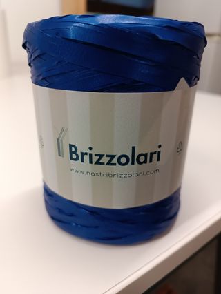 10 PZ Rafia sintetica blu.