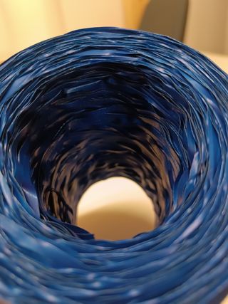 10 PZ Rafia sintetica blu.