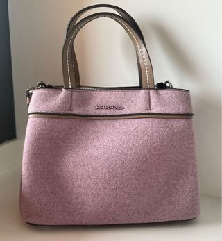 Bolso fieltro rosa Parfois