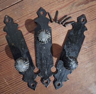 Aldabilla y tiradores rusticos(LOTE.10%DESCUENTO.)