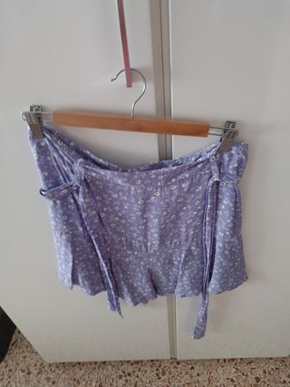 Falda pantalón de zara 