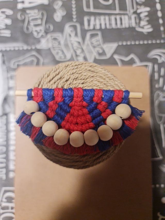 Ambientador coche macrame