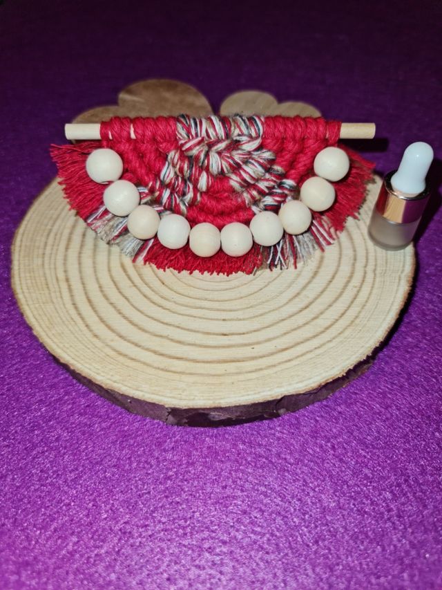 Ambientador coche macrame