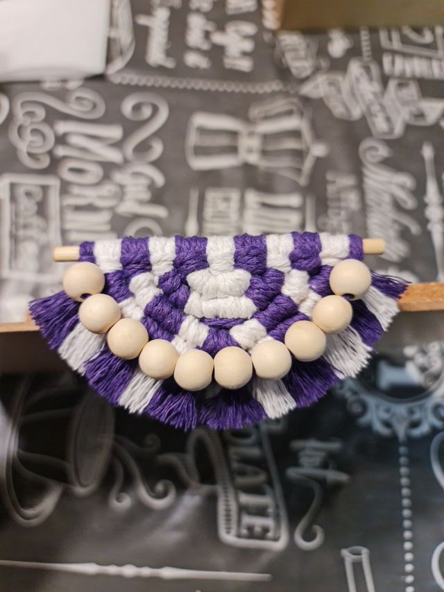 Ambientador coche macrame