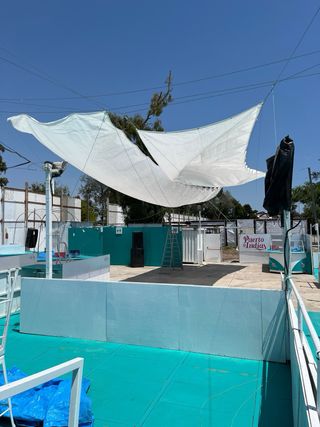 LONA O TOLDO BLANCO 2,90 x 13 mts