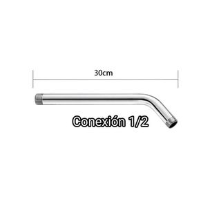 barra o brazo para rociador, metal cromo de 1/2.