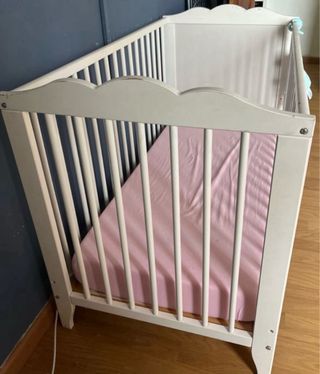 Cuna blanca de Ikea 60x120