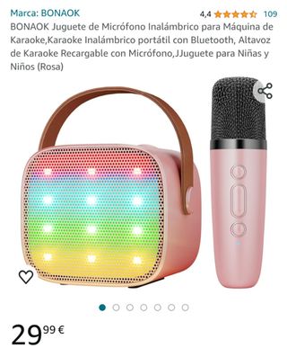 Mini karaoke altavoz micrófono