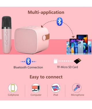 Mini karaoke altavoz micrófono