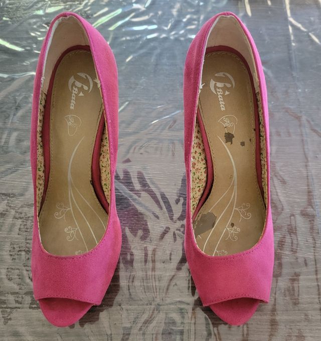 Scarpe con tacco fucsia