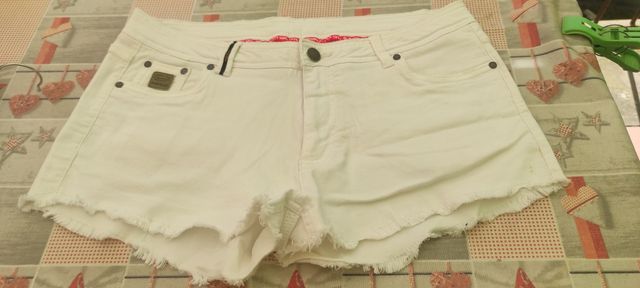 Pantaloncini jeans donna bianchi