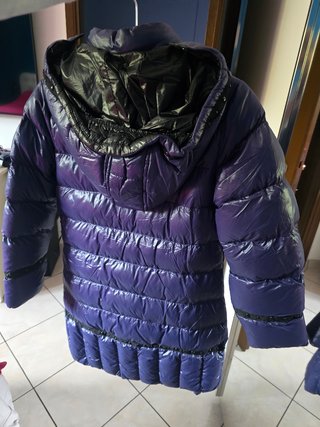 Giacca viola lunga
