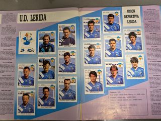 Album Panini liga 93 94