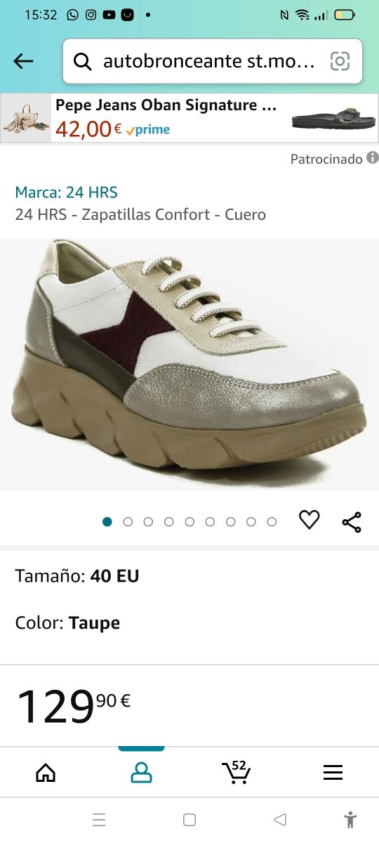 Zapatillas 24 hs cuero legitimo