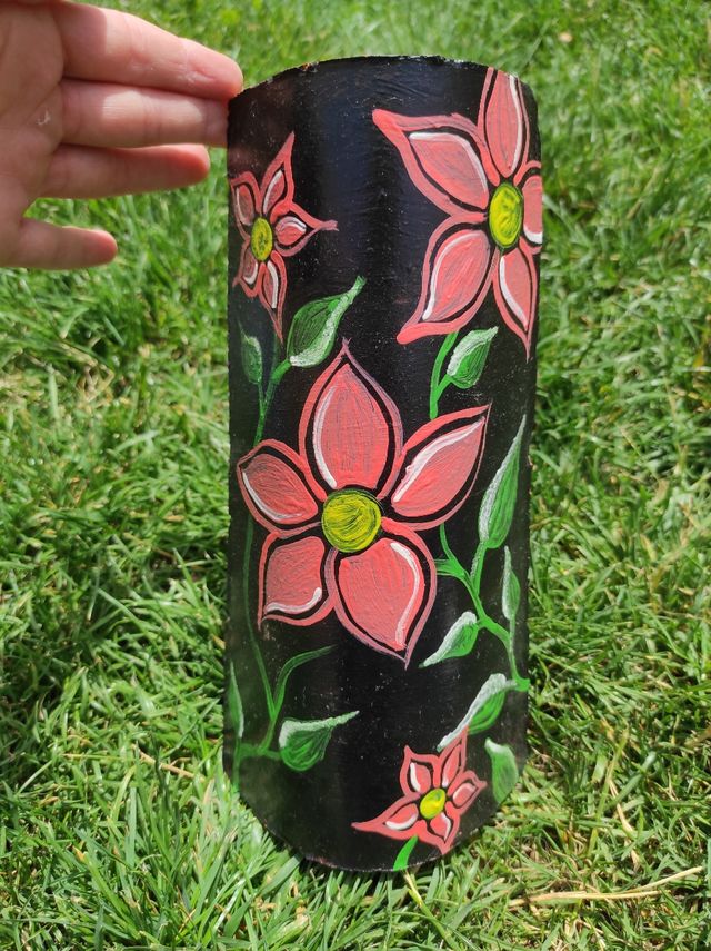 Tejas decorativas pintadas a mano