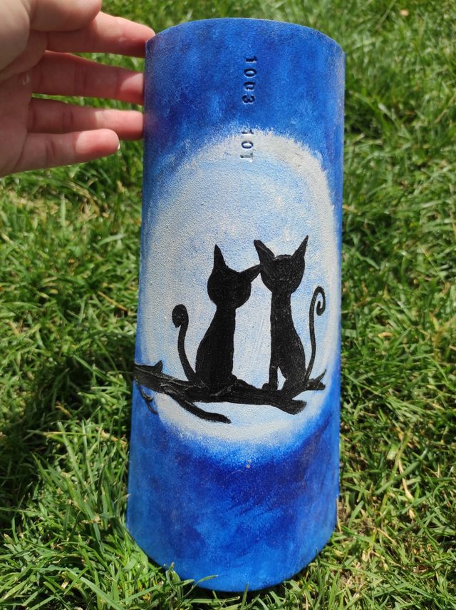 Tejas decorativas pintadas a mano