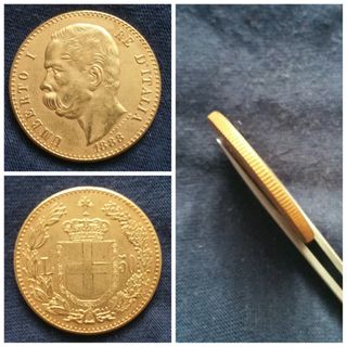 50 Lire 1888 - Umberto I Re d'Italia -Riproduzione