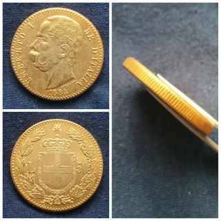 50 Lire 1884 - Umberto I Re d'Italia -Riproduzione