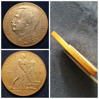 100 Lire 1927 Vittorio Emanuele III - Riproduzione