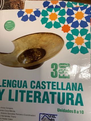 Libro Lengua castellana 3 ESO. Editorial Algaida