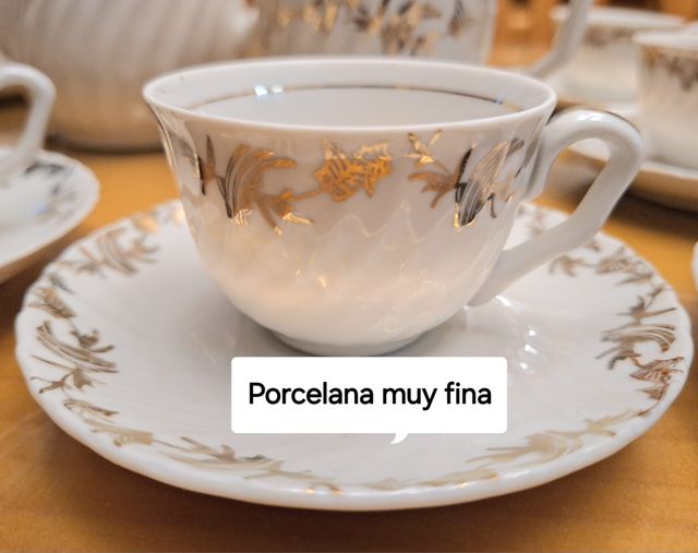 Antigüedades. Juego café Royal Gijón