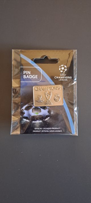 PIN REAL MADRID CHAMPIONS LEAGUE CAMPEON UEFA
