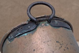 Antigua olla de cobre siglo XIX