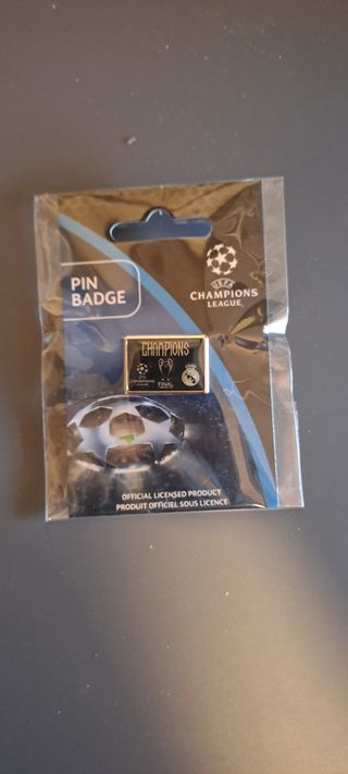 PIN FUTBOL REAL MADRID CHAMPIONS LEAGUE CAMPEON