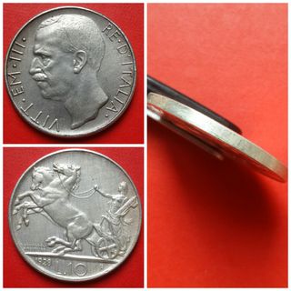 10 Lire 1928 - Vitt Em III - Riproduzione