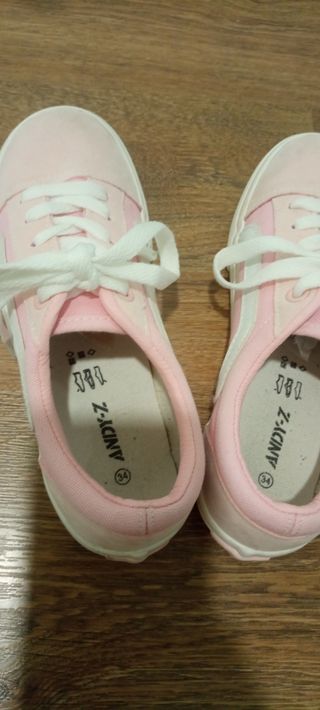 Zapatillas bambas niña rosas