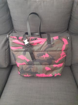 Bolso nylon camuflaje. Nuevo